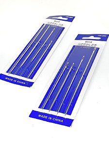 AGULHAS DE MÃO LONGAS PARA BONECA DE PANO ARTESANAL - 4PÇS