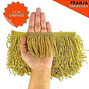 Franja Trançada Passamanaria - 7.5Cm - Rl C/ 5 Mts
