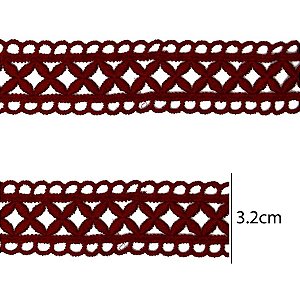 Renda Guipir CHL-705 2.5 Cm -  Rolo C/13.7 Metros