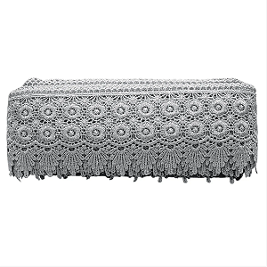 Renda Guipir CHL-427 9.5 Cm -  Rolo C/13.7 Metros Cor: Prata