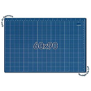 Base De Corte A1 Azul - 90X60Cm - Patchwork Artesanato Scrapbook Ref: AT-90X60AZ