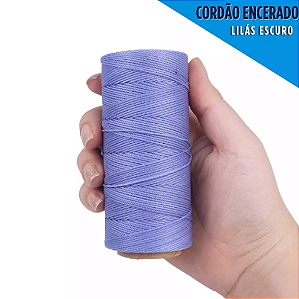 Cordão Encerado P/ Artesanato - 1mm - Rolo C/100 Mts COR:LILAS-ESCURO
