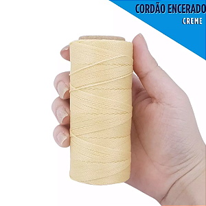 Cordão Encerado P/ Artesanato - 1mm - Rolo C/100 Mts COR:CREME