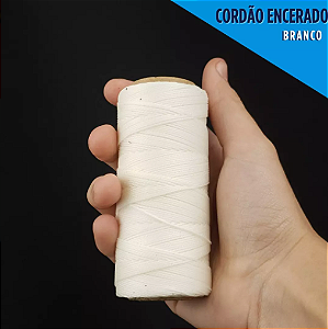 Cordão Encerado P/ Artesanato - 1mm - Rolo C/100 Mts COR:BRANCO