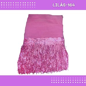 Franja Paetê Lantejoula MOD:02 - 20cm - Rl C/9.14 Metros Cor:LILAS-164