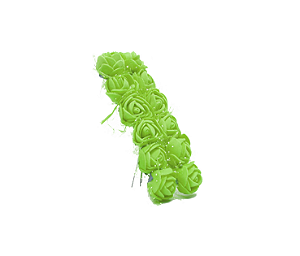 Rosinha De E.V.A P/ Artesanato - Pct C/144 Unid. Cor:VERDE-LIMAO-225