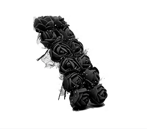 Rosinha De E.V.A P/ Artesanato - Pct C/144 Unid. Cor:PRETO-310