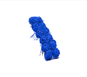 Rosinha De E.V.A P/ Artesanato - Pct C/144 Unid. Cor:AZUL-ROYAL-207