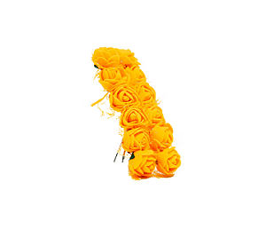 Rosinha De E.V.A P/ Artesanato - Pct C/144 Unid. Cor:AMARELO-OURO-110