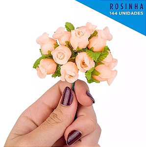 Mini Florzinha De Plastico - Pct C/ 144 Unid. Cor:SALMAO-147
