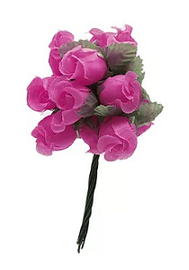 Mini Florzinha De Plastico - Pct C/ 144 Unid. Cor:PINK-312