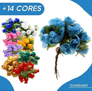 Mini Florzinha De Plastico - Pct C/ 144 Unid. Cor:AMARELO-GEMA-107