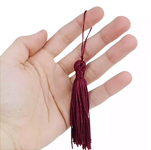 20 Pingentes De Seda Tassel - 7.0 Cm COR:VINHO-CLARO-520