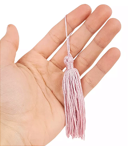 20 Pingentes De Seda Tassel - 7.0 Cm COR:ROSE-135