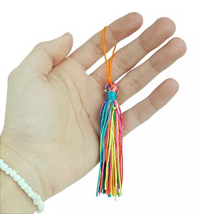 10 Pingentes De Seda Tassel - 7.0 Cm COR:MULT-ESCURO