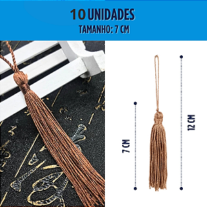 10 Pingentes De Seda Tassel - 7.0 Cm COR:LILAS-164