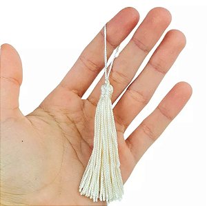 100 Pingentes De Seda Tassel - 7.0 Cm COR:NATURAL-296