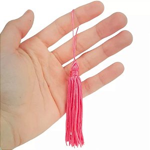 100 Pingentes De Seda Tassel - 7.0 Cm COR:PINK-CLARO-Y283