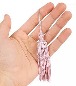 100 Pingentes De Seda Tassel - 7.0 Cm COR:ROSE-135