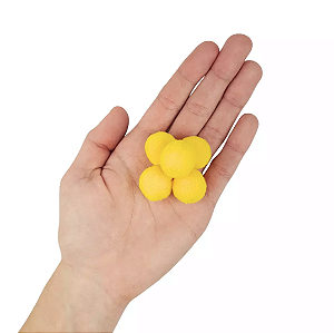 Pom-Pom Fofinho Solto - 20mm - Pct C/ 100 Unid. COR: AMARELO-OURO-110