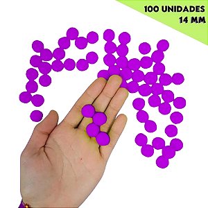 Pom Pom Fofinho Solto - 14mm - Pct C/ 100 Unid. COR: FUCSIA-06