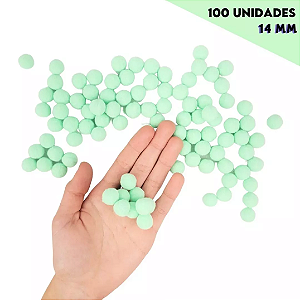 Pom Pom Fofinho Solto - 14mm - Pct C/ 100 Unid. COR: VERDE-BEBE-238