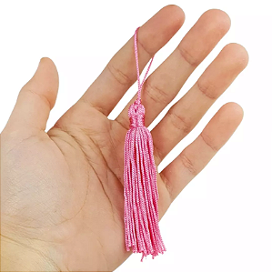 50 Pingentes De Seda Tassel - 7.0 Cm COR:ROSA-CHICLETE-140