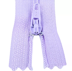 10 Ziper Comum Nylon Fino - 10cm - Nº3 - COR:LILAS-164