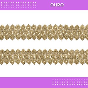 Renda Guipir CHL-601 - 6.5 Cm - Rolo C/13.7 Mts COR:OURO