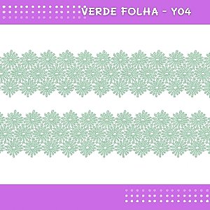 Renda Guipir CHL-601 - 6.5 Cm - Rolo C/13.7 Mts COR:VERDE-FOLHA-Y04