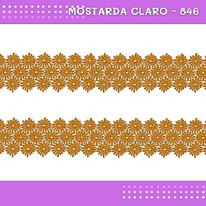 Renda Guipir CHL-601 - 6.5 Cm - Rolo C/13.7 Mts COR:MOSTARDA-CLARO-846