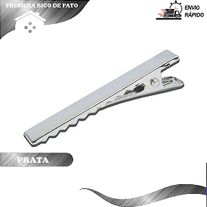 100 Presilhas Bico De Pato - 30mm - COR:PRATA