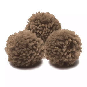 Pom Pom De Lã Fofinho - 50mm - Pct C/50 Unid. COR: BEGE-ESCURO-298
