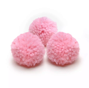 Pom Pom De Lã Fofinho - 25mm - Pct C/100 Unid. COR: ROSA-CANDY-133