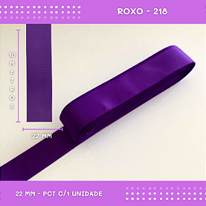 Fita de Gorgurão P/Laços - Nº5 (22mm) - COR:ROXO-218