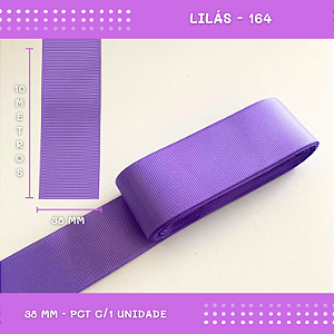 Fita de Gorgurão P/Laços - Nº9 (38mm) - COR:LILAS-164