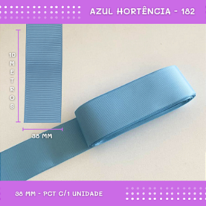Fita de Gorgurão P/Laços - Nº9 (38mm) - COR:AZUL-HORTENCIA-182