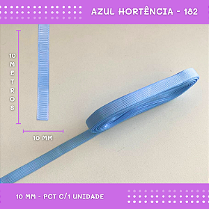 Fita de Gorgurão P/Laços - Nº2 (10mm) - COR:AZUL-HORTENCIA-182