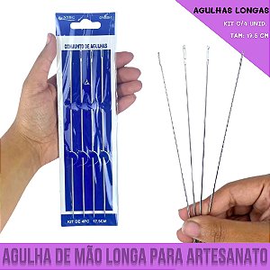 Agulhas De Mão Longas Para Boneca De Pano Artesanato - 4Pçs