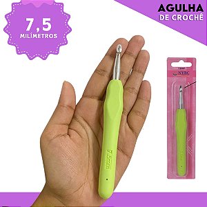 Agulha de Crochê Soft Cabo Emborrachado - Cartela C/1 Unid. Tam:7.5MM