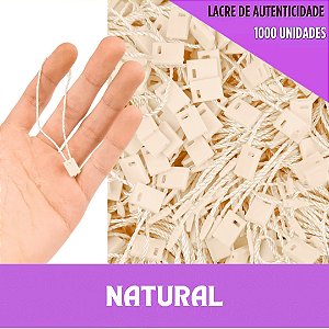 1000 Lacre de Autenticidade Inviolável - 18cm - P/Tag Cor:NATURAL-296