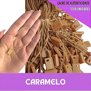 1000 Lacre de Autenticidade Inviolável - 18cm - P/Tag Cor:CARAMELO-267