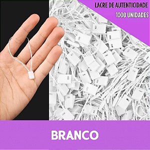 1000 Lacre de Autenticidade Inviolável - 18cm - P/Tag Cor:BRANCO-101