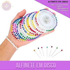 Alfinete Em Disco  - Disco C/30 Alfinetes Tam: 5.5cm