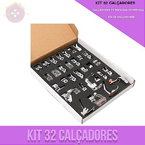 Kit 32 Calcadores P/ Maquina De Costura Doméstica - Ref: CY-032
