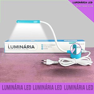 Luminária Touch 15 Led's Haste Bivolt Máquina De Costura