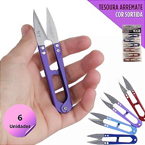 6 Tesouras de Arremate Pic - Cabo Premium de Metal Inoxidavel
