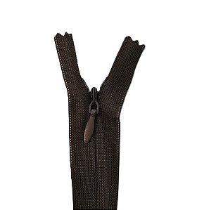 10 Zíper Invisível - 40Cm - Nº3 - COR:MARROM-CAFÉ-294