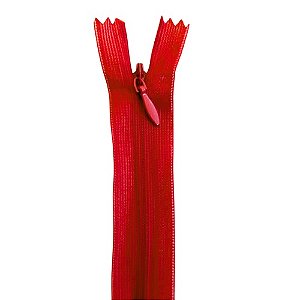 10 Zíper Invisível - 15Cm - COR:VERMELHO-145