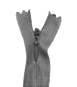 10 Zíper Invisível - 20Cm - Nº3 - COR:CINZA-ESCURO-307